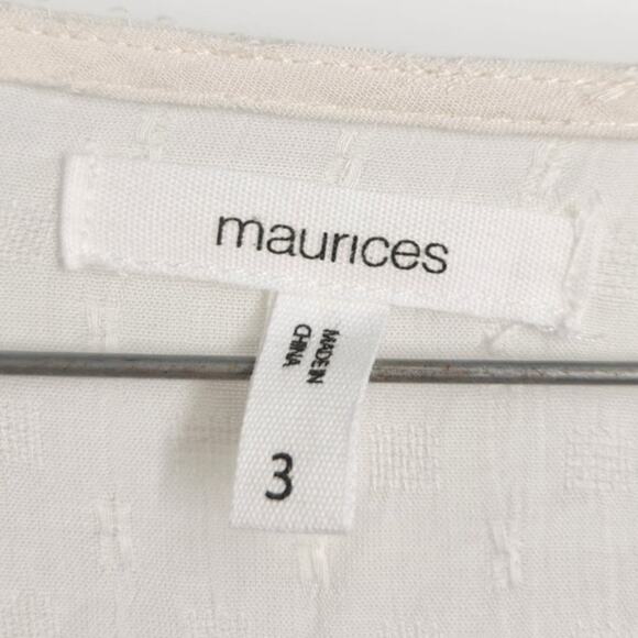 Maurices Cream Colored Long Sleeve Top Plus Size 3X - Picture 3 of 4